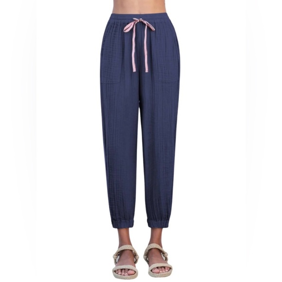 Sundry Pants - SUNDRY NWT Sz S Navy Cotton Gauze Joggers